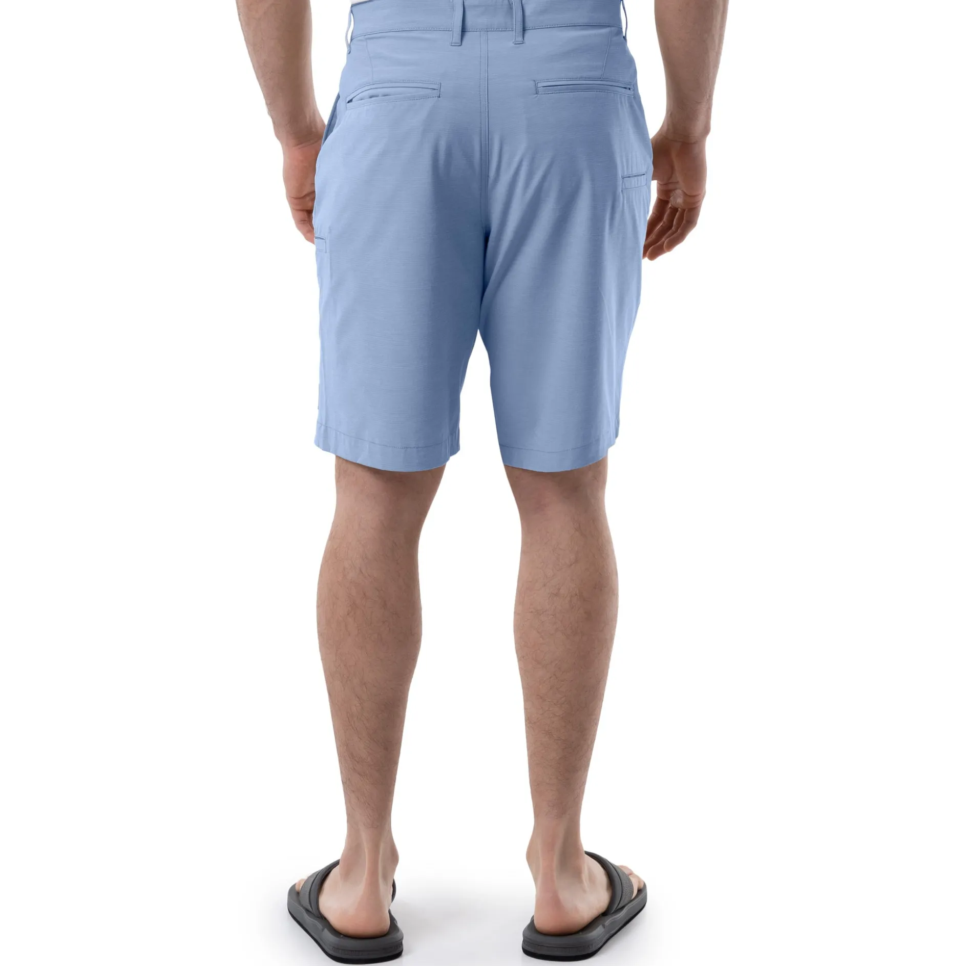 Men's Blue Performance Hybrid Short 4-Way Stretch
