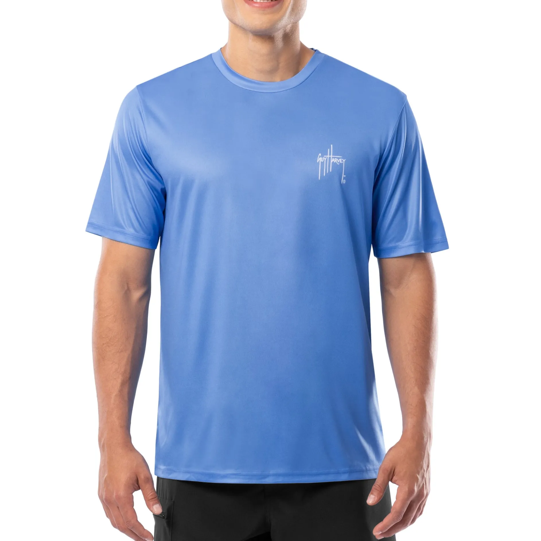Men's Blue Shield Short Sleeve Performance Shirt