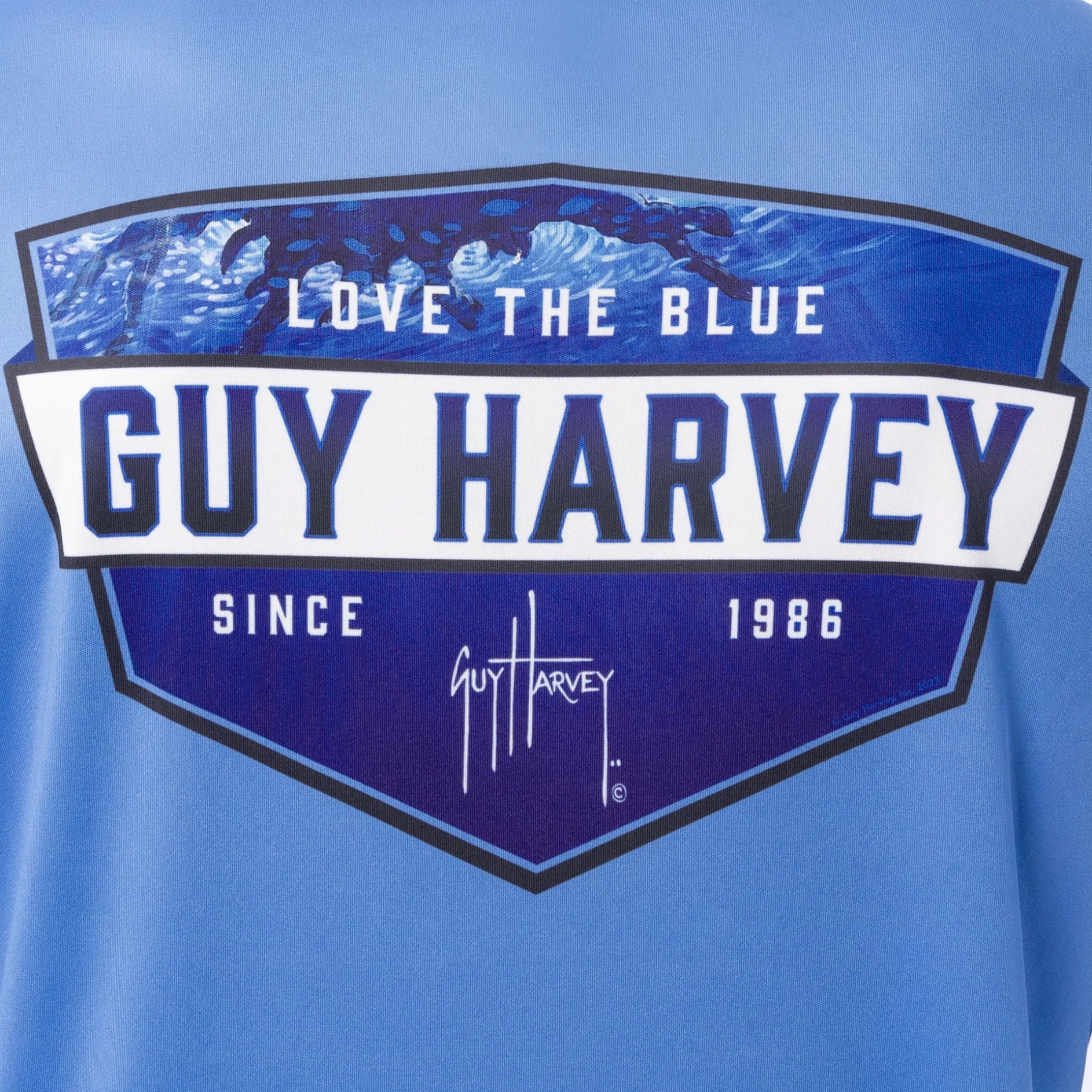 Men's Blue Shield Short Sleeve Performance Shirt