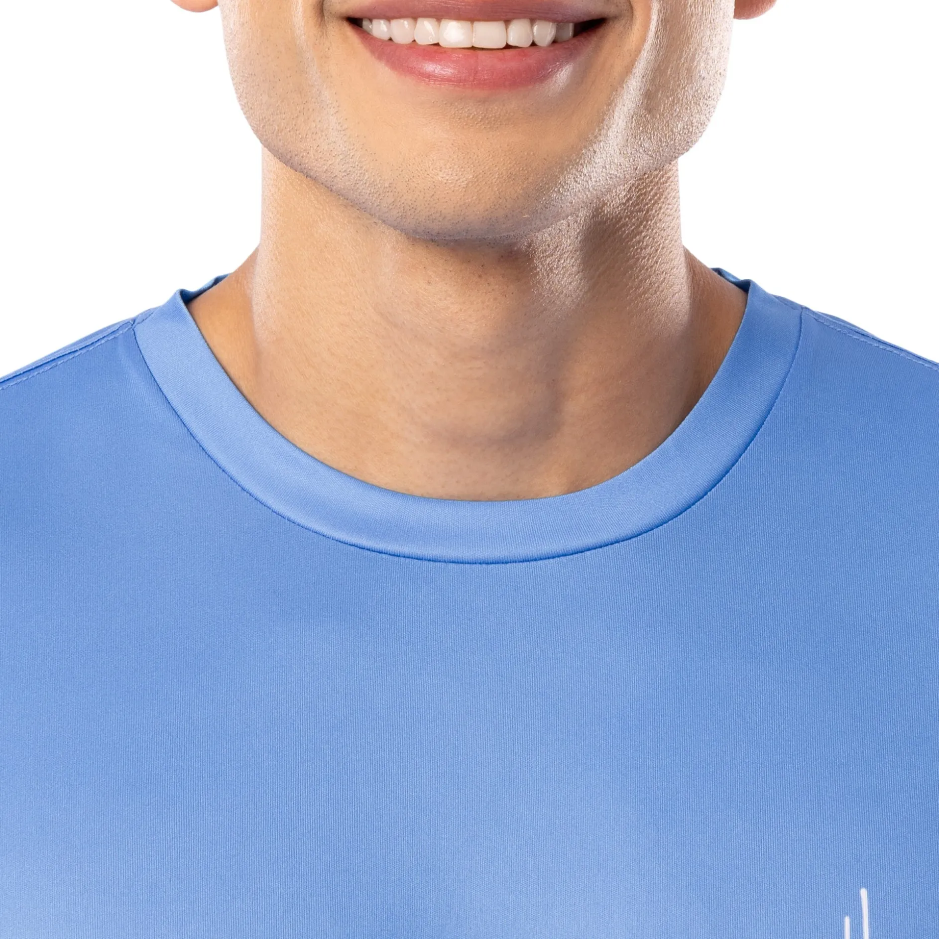 Men's Blue Shield Short Sleeve Performance Shirt