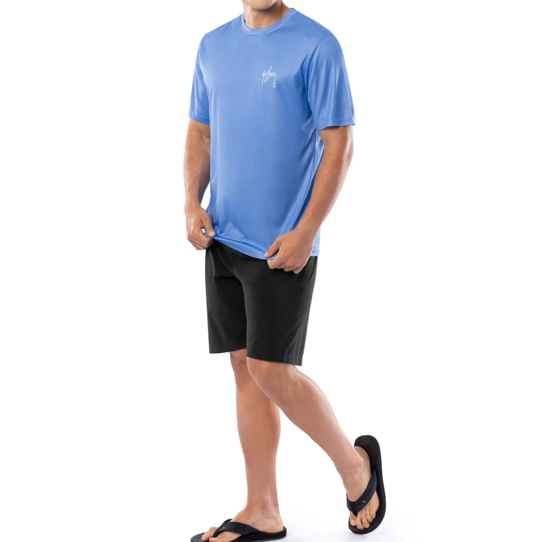 Men's Blue Shield Short Sleeve Performance Shirt