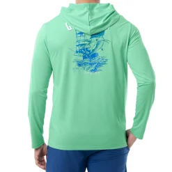 Men's Boat Lines Long Sleeve Performance Hoodie