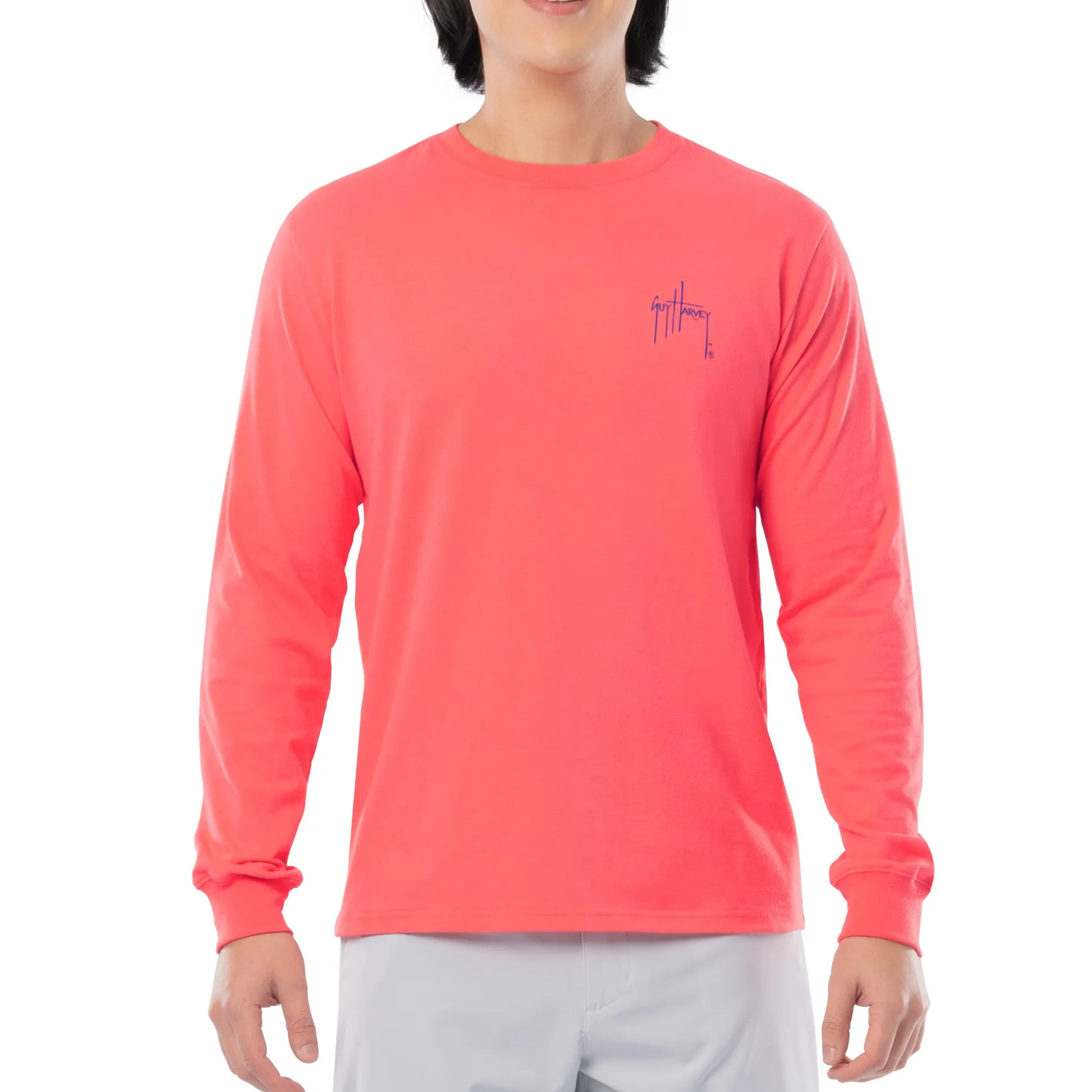 Men's Coral Marlin Springs Long Sleeve T-Shirt