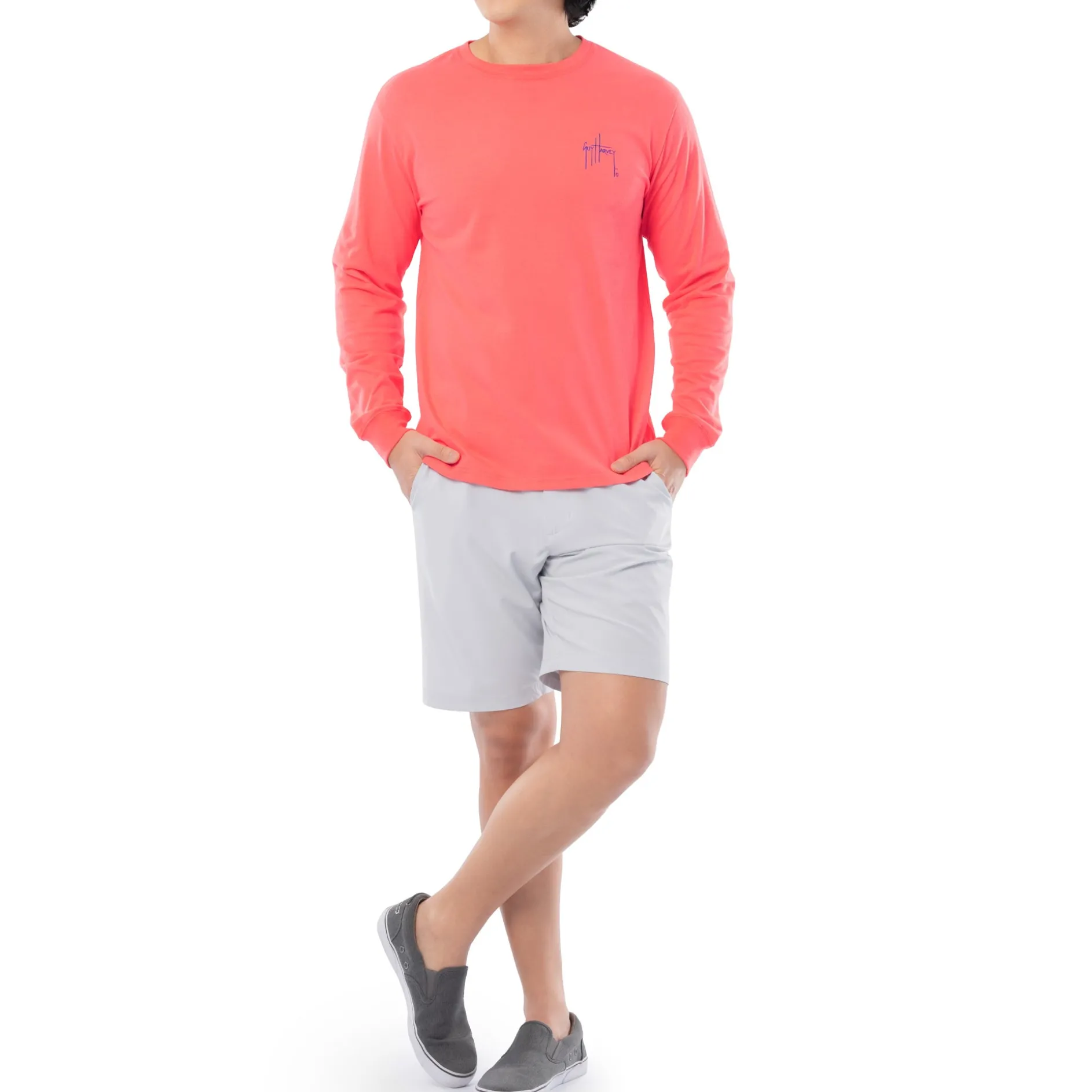 Men's Coral Marlin Springs Long Sleeve T-Shirt