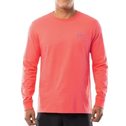 Men's Crabfest Coral Long Sleeve T-Shirt
