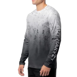 Men's Dark Whitecap Camo Long Sleeve Performance Shirt
