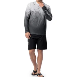 Men's Dark Whitecap Camo Long Sleeve Performance Shirt