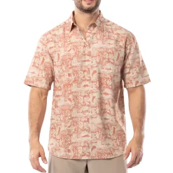 Men's Distress Tapestry Performance Fishing Shirt