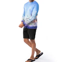 Men's Dueling Sailfish Long Sleeve Performance Shirt