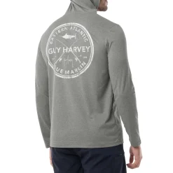 Men's EA Blue Marlin Long Sleeve Performance Hoodie