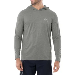 Men's EA Blue Marlin Long Sleeve Performance Hoodie