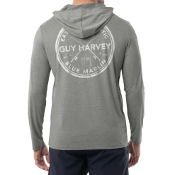 Men's EA Blue Marlin Long Sleeve Performance Hoodie