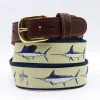 Men's Grand Slam Leather Tab Belt