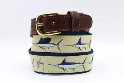 Men's Grand Slam Leather Tab Belt