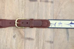 Men's Grand Slam Leather Tab Belt
