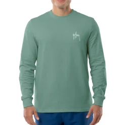 Men's Green Mahi Palms Long Sleeve T-Shirt