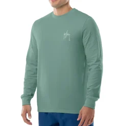 Men's Green Mahi Palms Long Sleeve T-Shirt