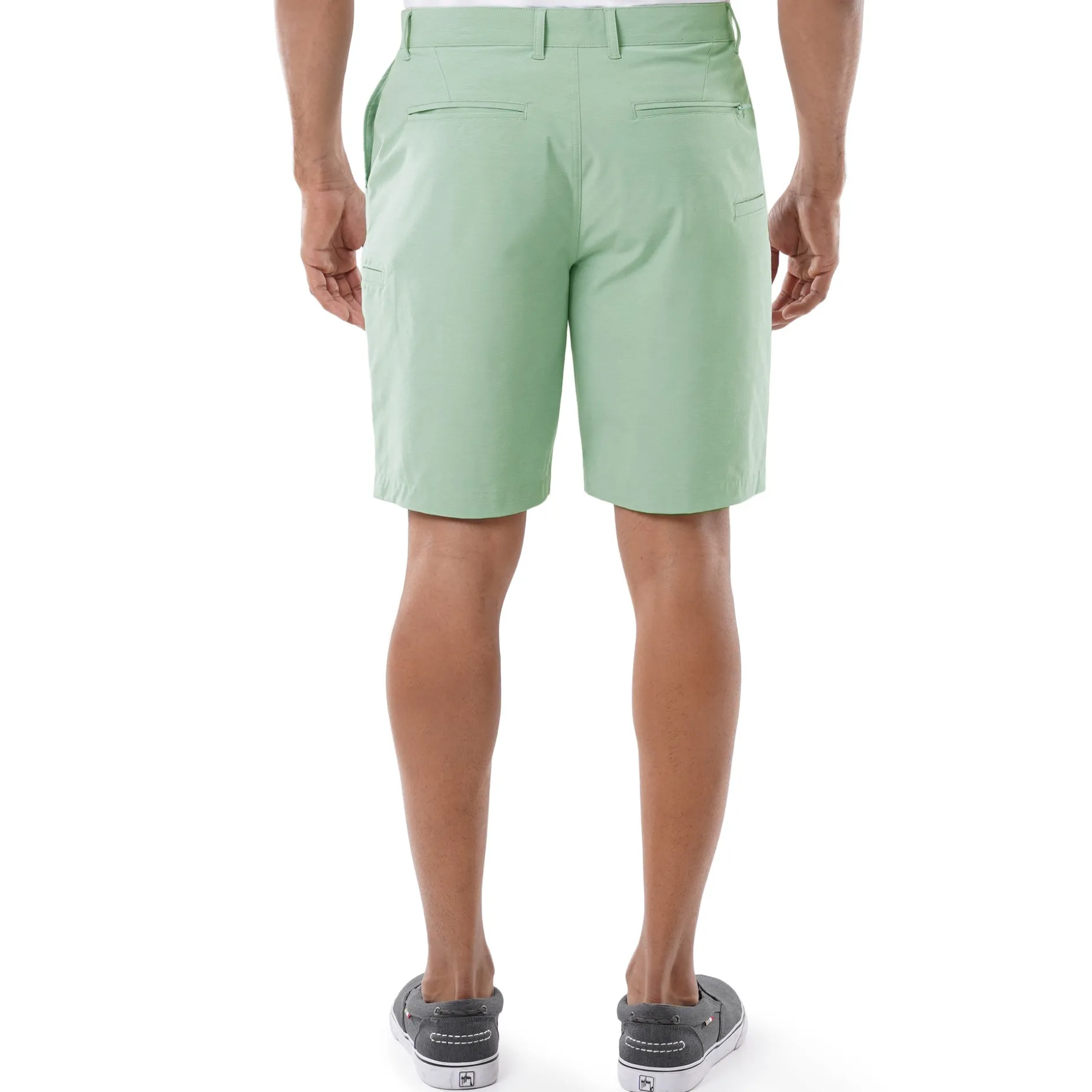 Men's Green Performance Hybrid Short 4-Way Stretch