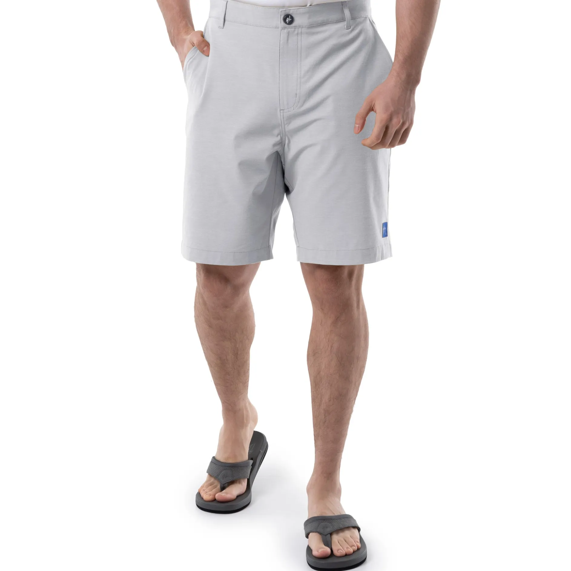 Men's Grey Performance Hybrid Short 4-Way Stretch