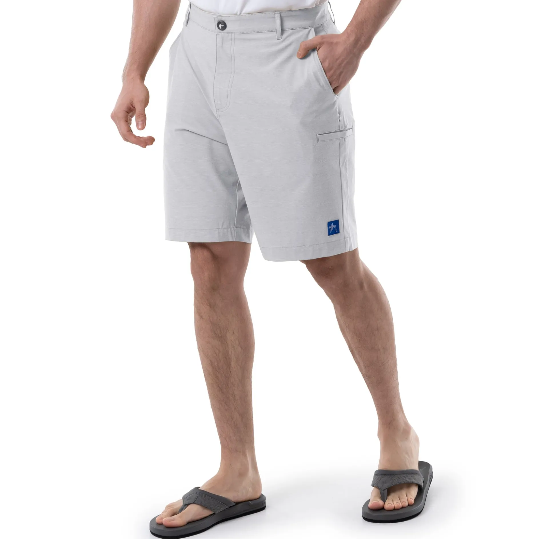 Men's Grey Performance Hybrid Short 4-Way Stretch