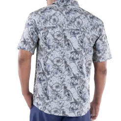 Men's Hibiscus Heather Performance Fishing Shirt