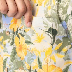 Men's Hibiscus Key Printed Resort Shirt
