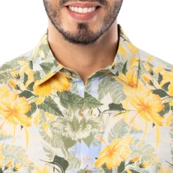 Men's Hibiscus Key Printed Resort Shirt