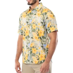 Men's Hibiscus Key Printed Resort Shirt