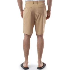 Men's Khaki Performance Hybrid Short 4-Way Stretch
