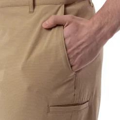 Men's Khaki Performance Hybrid Short 4-Way Stretch