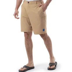 Men's Khaki Performance Hybrid Short 4-Way Stretch