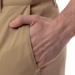 Men's Khaki Performance Hybrid Short 4-Way Stretch
