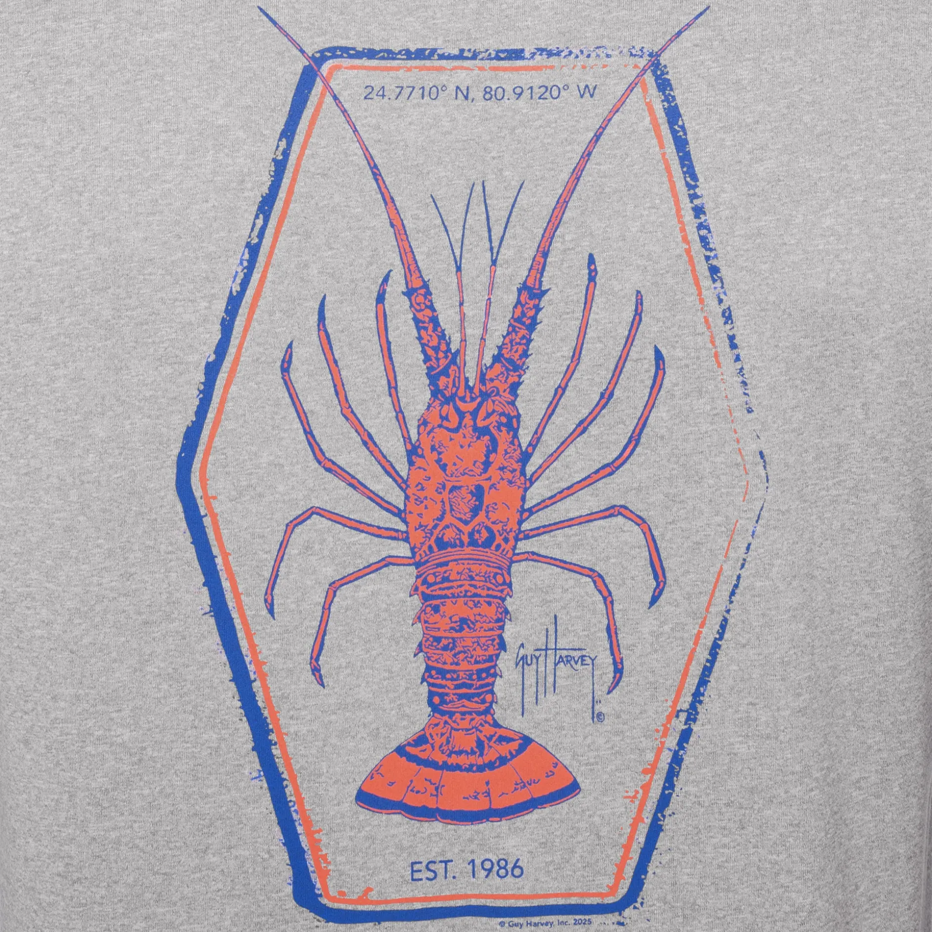 Men's Lobster Key Long Sleeve Performance Hoodie