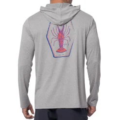 Men's Lobster Key Long Sleeve Performance Hoodie