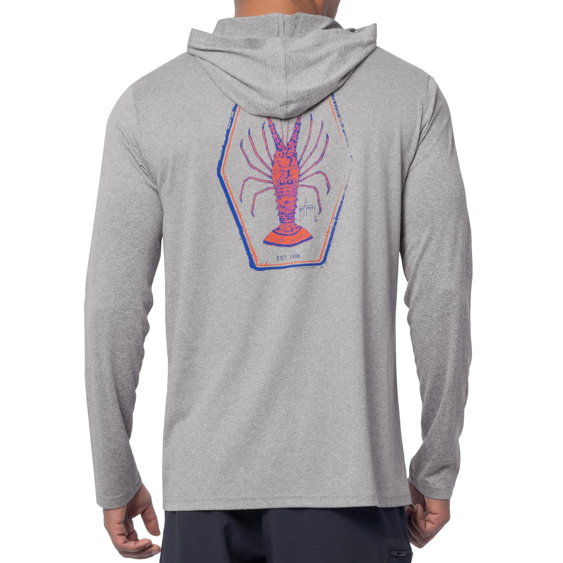 Men's Lobster Key Long Sleeve Performance Hoodie
