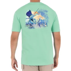 Men's Marlin Sunset Short Sleeve Pocket T-Shirt