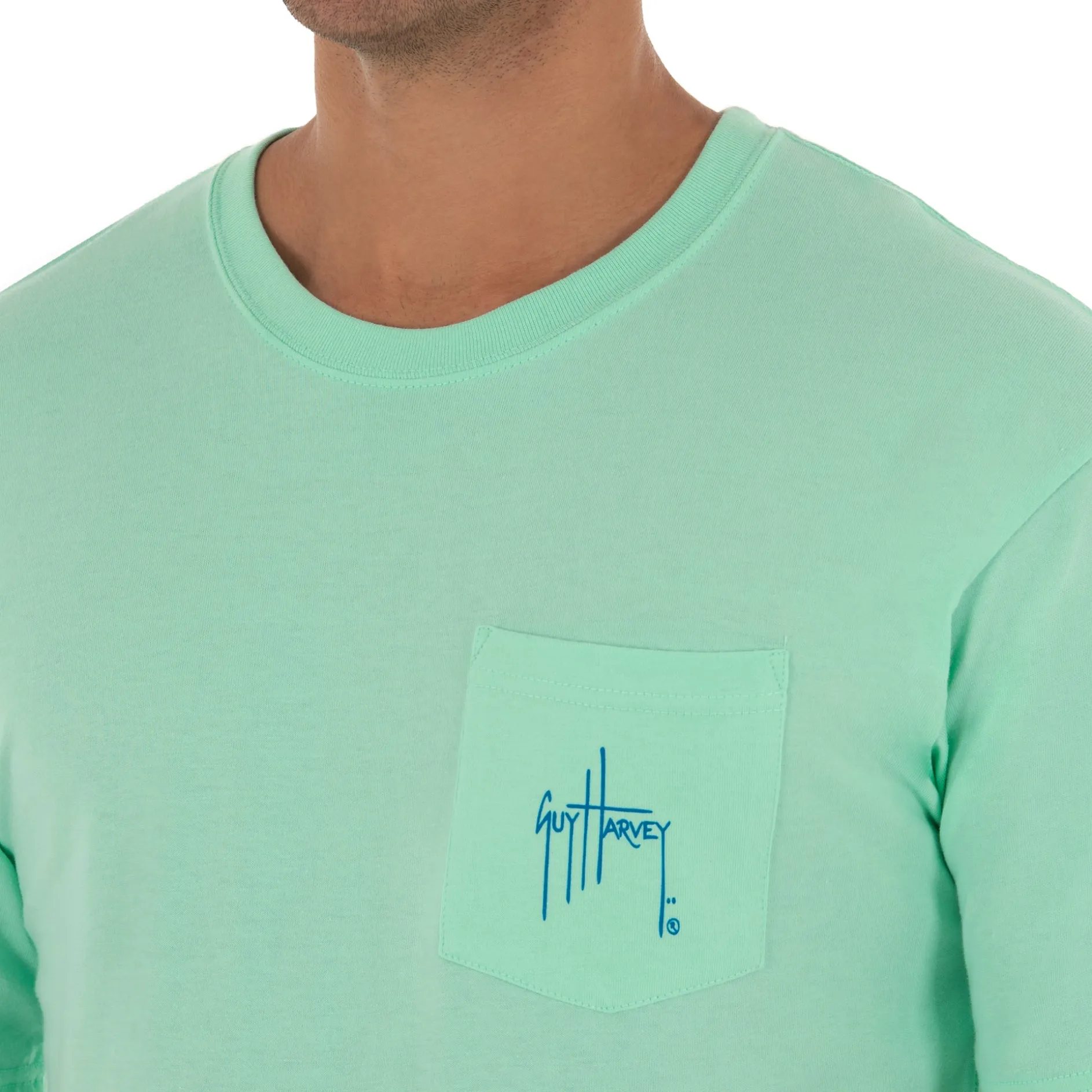 Men's Marlin Sunset Short Sleeve Pocket T-Shirt