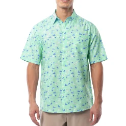 Men's Nautical Palms Performance Fishing Shirt