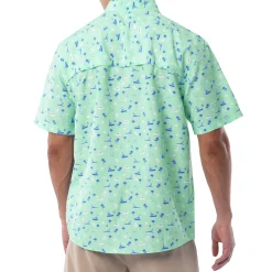 Men's Nautical Palms Performance Fishing Shirt