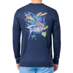 Men's Ocean Blue Performance Sun Protection Top