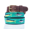 Men's Offshore Leather Tab Belt