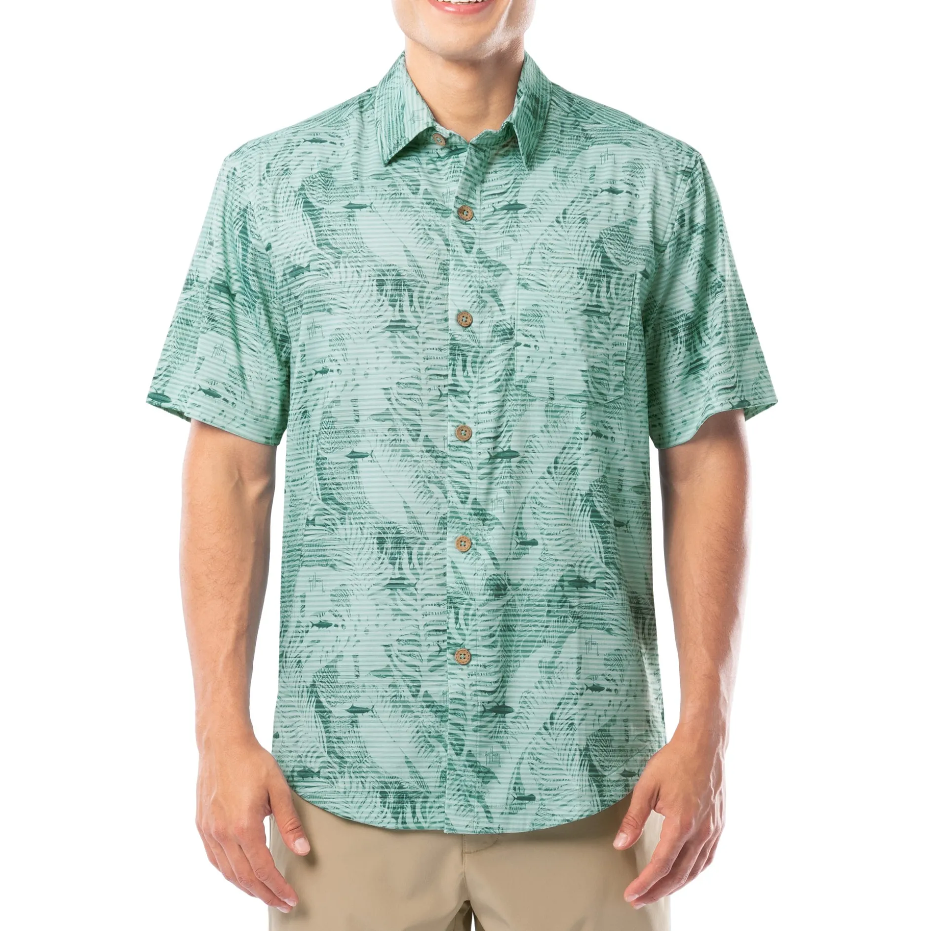 Men's Palm Coast Printed Resort Shirt