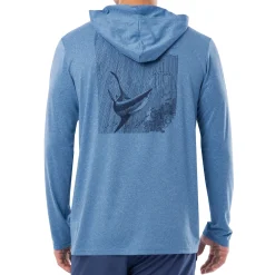 Men's Shark Sketch Long Sleeve Performance Hoodie