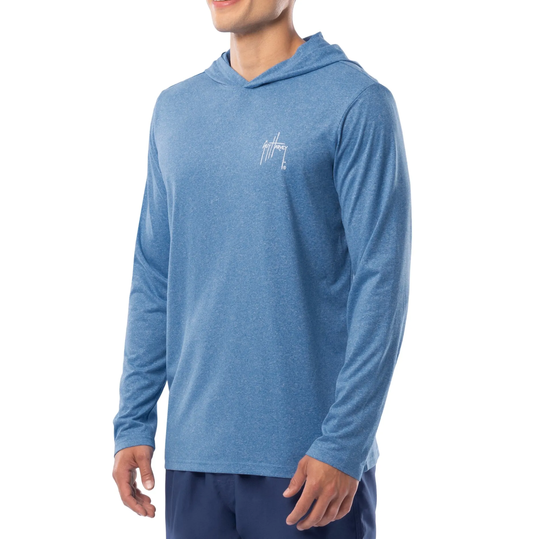 Men's Shark Sketch Long Sleeve Performance Hoodie