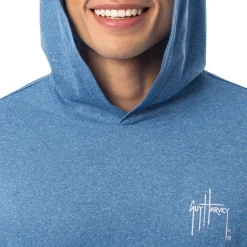 Men's Shark Sketch Long Sleeve Performance Hoodie