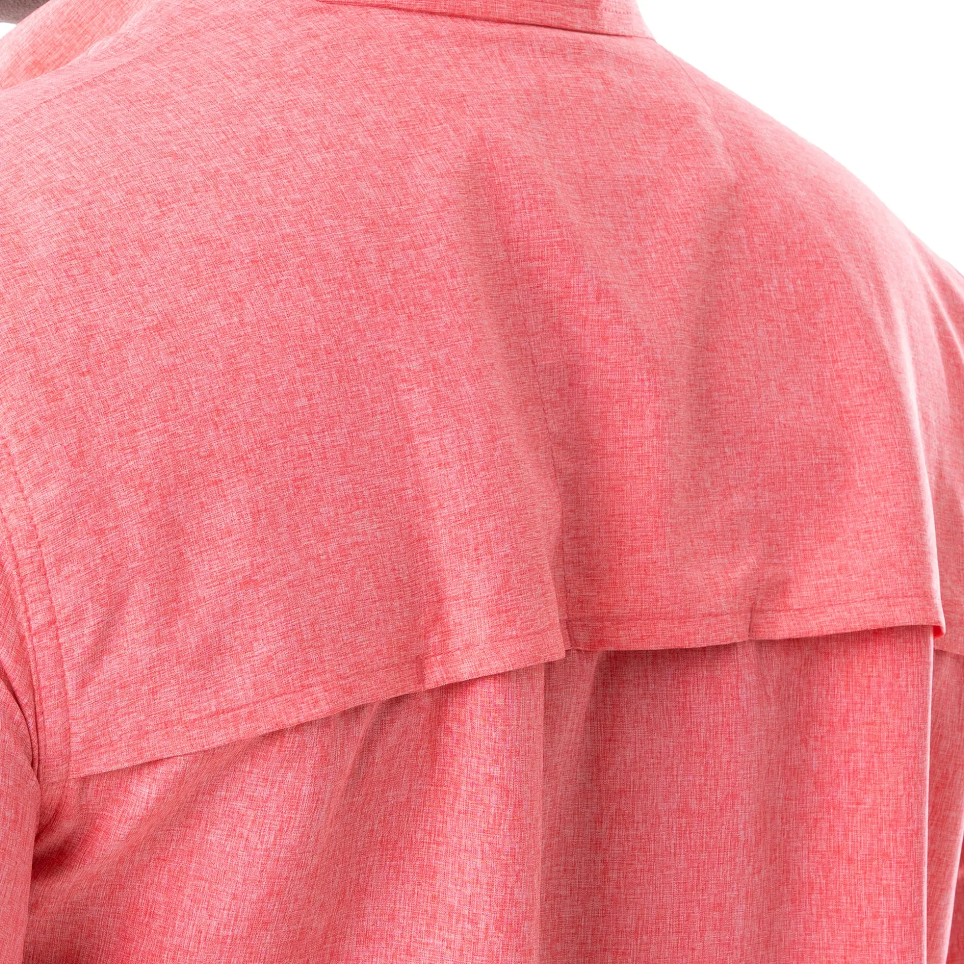 Men's Short Sleeve Heather Textured Performance Fishing Shirt
