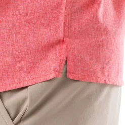 Men's Short Sleeve Heather Textured Performance Fishing Shirt