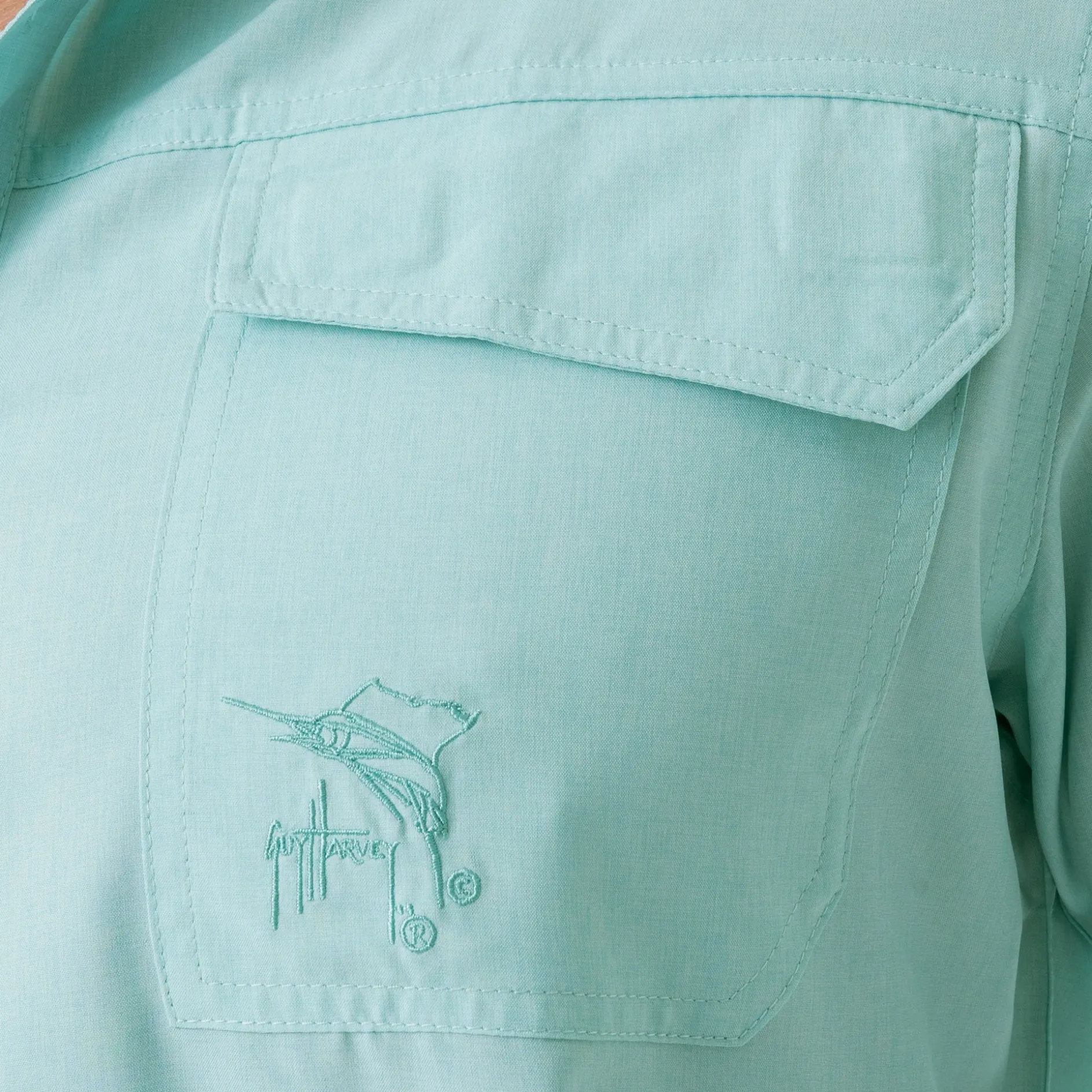 Men's Short Sleeve Heather Textured Performance Fishing Shirt