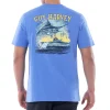 Men's Sketchy Blue Short Sleeve Pocket T-Shirt