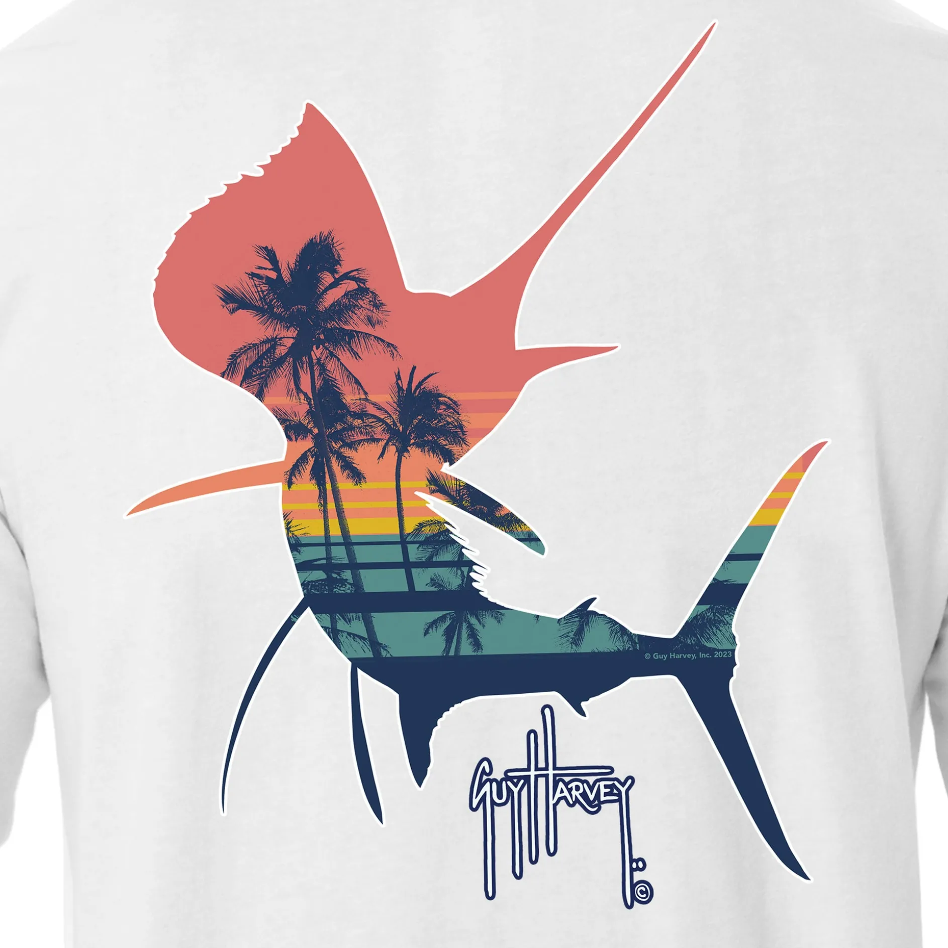 Men's Sunset Silhouette Long Sleeve T-Shirt